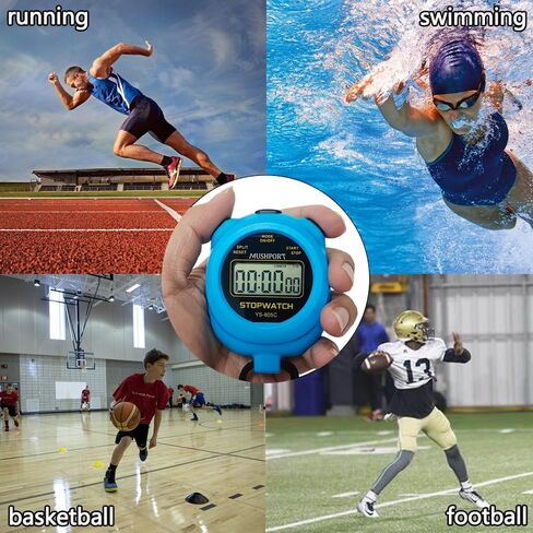 2 Pack Digital Stopwatch Sport Timer ، On/Off Countdown عرض كبير شاشة بسيطة توقف لمدربي الرياضيين PE-Teacher حكام ، RECHANGE AAA بما في ذلك in Kuwait