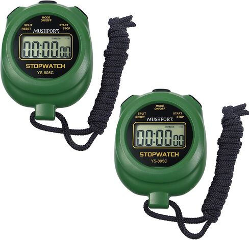 2 Pack Digital Stopwatch Sport Timer ، On/Off Countdown عرض كبير شاشة بسيطة توقف لمدربي الرياضيين PE-Teacher حكام ، RECHANGE AAA بما في ذلك in Kuwait