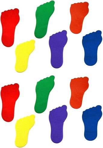 GSi Feet Spot Markers Set of 6 Pairs Non-Toxic Non-Slip in Assorted Colours for Kids Education and Learning in Saudi Arabia