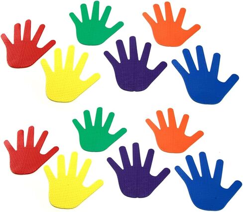 GSi Feet Spot Markers Set of 6 Pairs Non-Toxic Non-Slip in Assorted Colours for Kids Education and Learning in Saudi Arabia