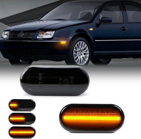 D-Lumina LED Side Marker Lights Smoked Lens White for Honda Civic 2016-2021 10th Gen Civic Sedan Coupe Hatchback, Front Bumper Fender Side Marker Light, Replace OEM Sidemarker Lamps, Pack of 2 in Saudi Arabia