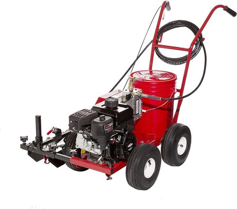 Pavement Line Striping Machine (Model# 4600 Part# 10003031) | Parking Lot & Floor Striping | Powerful Engine | High & Low Pressure | Fully Adjustable | Easy to Use | Durable Construction | Made in USA in Kuwait