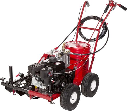 Pavement Line Striping Machine (Model# 4600 Part# 10003031) | Parking Lot & Floor Striping | Powerful Engine | High & Low Pressure | Fully Adjustable | Easy to Use | Durable Construction | Made in USA in Kuwait