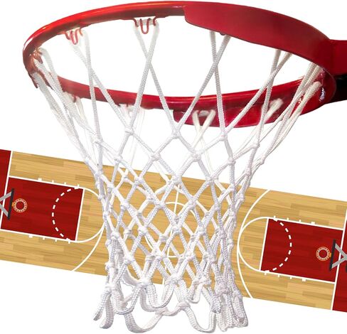 Basketball Net (6.9 oz), Professional 12 Loops Basketball Net Replacement, Heavy Duty Basketball Hoop Net Outdoor, Premium Basketball Nets for All Weather Anti Whip, Fits All Standard Rims in Saudi Arabia