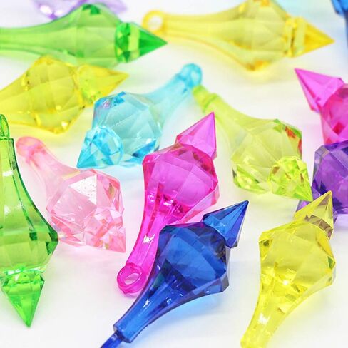 Liying Acrylic Chandelier Drops, 130 Pcs Acrylic Chandelier Pendant for Wedding Decorations, Bridal Shower Decorations, Table Centerpiece Decorations (Clear) in Kuwait