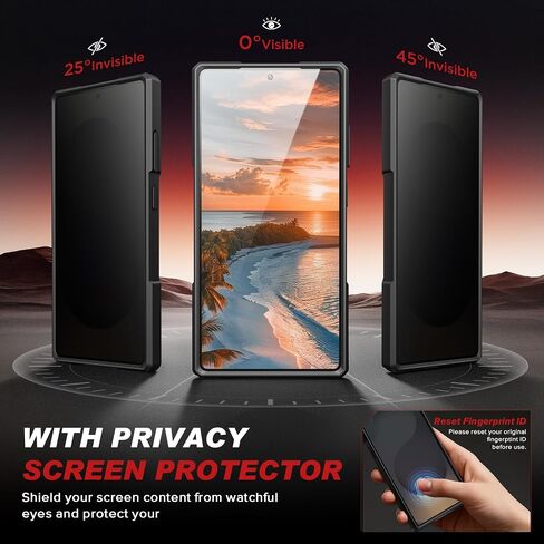 TONGATE Magnetic for Samsung Galaxy S25 Ultra Case with Ring Stand, [Compatible with MagSafe][Camera Protective Cover][Military-Grade Protection] Phone Case for S25 Ultra with Screen Protector, Purple in Saudi Arabia