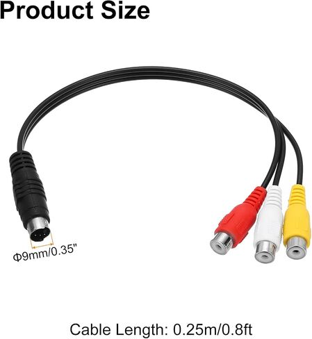 MECCANIXITY 2PCS S VIDEO CABID in Saudi Arabia