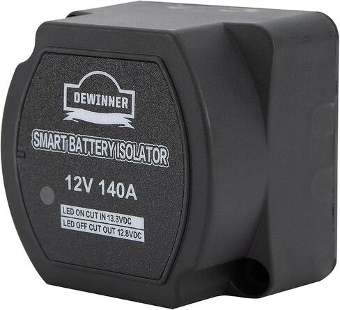 DEWINNER 12V 140Amp Dual Battery Isolator Kit Manual/Auto Modes VSR-Voltage Sensitive Relay Kit, with LED Screen, Voltage Display, Designed for ATV, UTV, Boat, RV, Camper 5 Wheel Off-road Vehicle in Kuwait