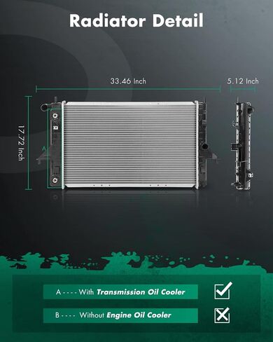 SCITOO Automotive Replacement Engine radiators for 2013 for Transit 2L Base Powerstroke Radiator 13184 in Saudi Arabia