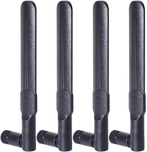 Bingfu Dual Band WiFi 2.4GHz 5GHz 5.8GHz 8dBi MIMO RP-SMA Male White Antenna (2-Pack) for WiFi Router Wireless Network Card USB Adapter Security IP Camera Video Surveillance Monitor in Saudi Arabia