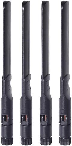 Bingfu Dual Band WiFi 2.4GHz 5GHz 5.8GHz 8dBi MIMO RP-SMA Male White Antenna (2-Pack) for WiFi Router Wireless Network Card USB Adapter Security IP Camera Video Surveillance Monitor in Saudi Arabia