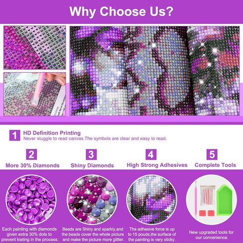 Heibago Diamond Painting Kits للبالغين ، الكلب الكامل مجموعات فن الماس للمبتدئين ، قوس قزح Round 5D DIY Diamond Dots ، صور الماس GEM Art and Crafts Home Decor in Saudi Arabia