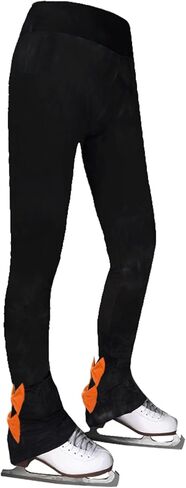 Ice Skating Pants Girls Fleece Women's Figure Skating Trousers Bows Breathable Ice Skating Leggings for Skaters in Saudi Arabia