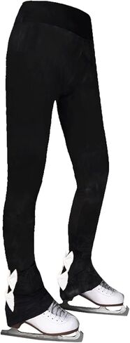 Ice Skating Pants Girls Fleece Women's Figure Skating Trousers Bows Breathable Ice Skating Leggings for Skaters in Saudi Arabia