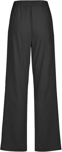 Women's Linen Pant Drawstrings Straight Leg High Waist Trousers Summer Casual Lightweight Breathable Long Pants in Saudi Arabia