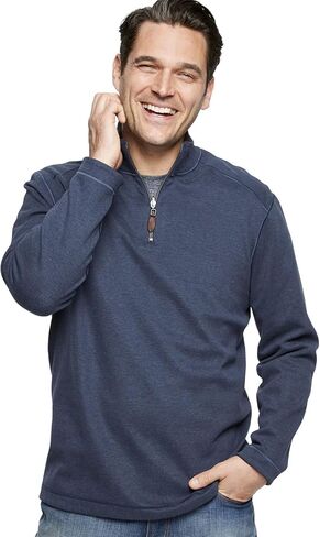 Johnston & Murphy Reversible 1/4 Zip Burgundy/Charcoal 3XL in Kuwait