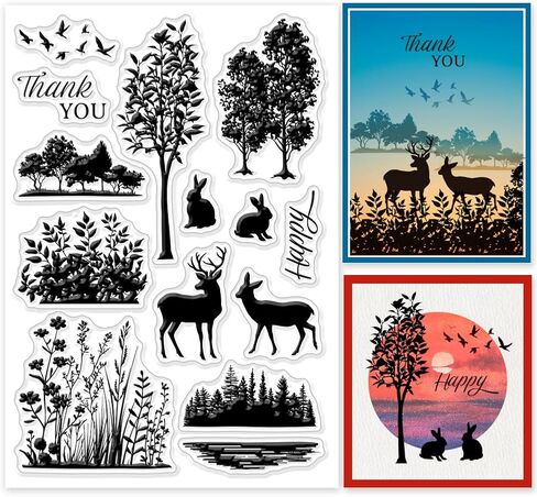 Globleland Eagle Clear Stamps Animal Bird Words تحفيز الكلمات السيليكون واضحة ختم الأختام لبطاقات صنع DIY Scrapbooking Journal Journal Decoration in Saudi Arabia