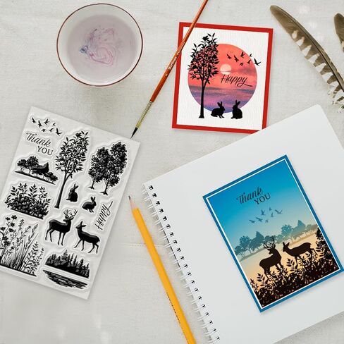 Globleland Eagle Clear Stamps Animal Bird Words تحفيز الكلمات السيليكون واضحة ختم الأختام لبطاقات صنع DIY Scrapbooking Journal Journal Decoration in Saudi Arabia