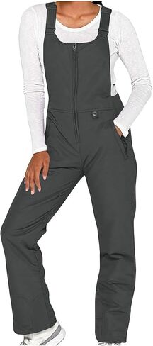 Snow Bibs Women Insulated Waterproof Bib Overalls Snowboarding Winter Athletic Pants Windproof Warm Ski Overalls in Saudi Arabia
