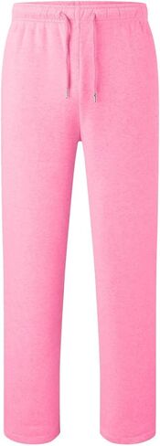 Boys' Open Bottom Sweatpants Baggy Elastic Waist Straight Leg Joggers Pants Kids Trendy Preppy Clothes with Pockets in Kuwait