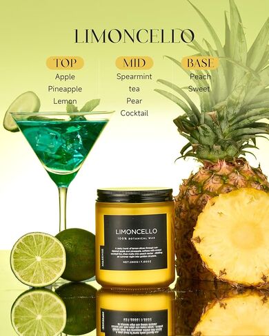 M&SENSE Summer's Night Scented Candle, 11.6oz Natural Soy Jar Candle for Home, Medium 2 Wick Candle Gifts for Men, Up to 70 Hours Burn time, Manly Candles for Bedroom in Kuwait