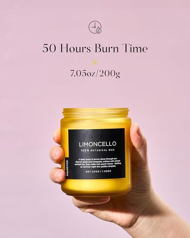 M&SENSE Summer's Night Scented Candle, 11.6oz Natural Soy Jar Candle for Home, Medium 2 Wick Candle Gifts for Men, Up to 70 Hours Burn time, Manly Candles for Bedroom in Kuwait