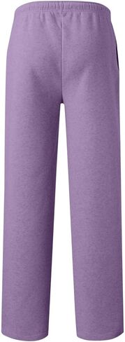 Boys' Open Bottom Sweatpants Baggy Elastic Waist Straight Leg Joggers Pants Kids Trendy Preppy Clothes with Pockets in Kuwait