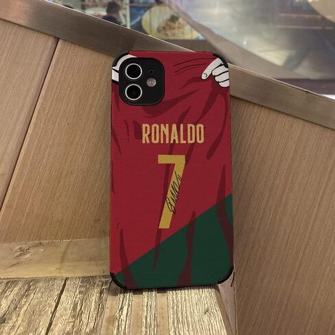MESSl Jersey Phone Case Creative Soccer Case for iPhone 7/8 / SE2020 Thin Soft Imitation Leather Shockproof in Saudi Arabia