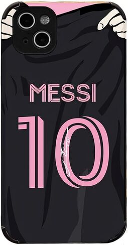 MESSl Jersey Phone Case Creative Soccer Case for iPhone 7/8 / SE2020 Thin Soft Imitation Leather Shockproof in Saudi Arabia