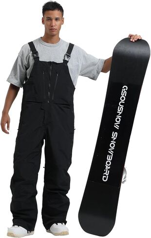 GSOU SNOW Mens Ski Bibs Women Snowboard Pants Bib Snow Insulated Overalls Waterproof Windproof Winter Warm Sport in Saudi Arabia