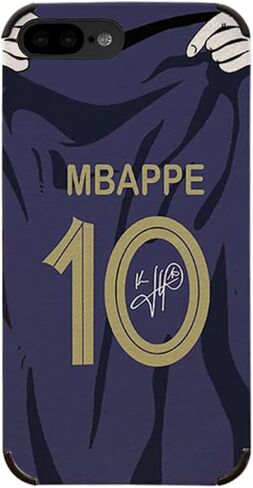 MESSl Jersey Phone Case Creative Soccer Case for iPhone 7/8 / SE2020 Thin Soft Imitation Leather Shockproof in Kuwait