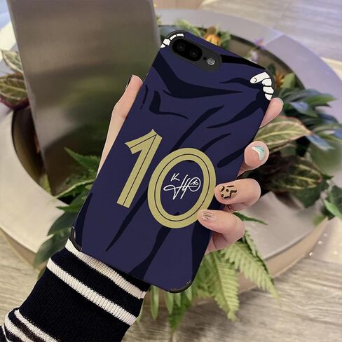 MESSl Jersey Phone Case Creative Soccer Case for iPhone 7/8 / SE2020 Thin Soft Imitation Leather Shockproof in Kuwait