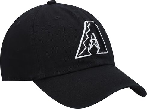 47 العلامة التجارية MLB الأسود الأبيض الشعار الأساسي تنظيف قبعة قبعة البيسبول القابلة للتعديل ، والبالغ واحد الحجم يناسب الجميع in Kuwait
