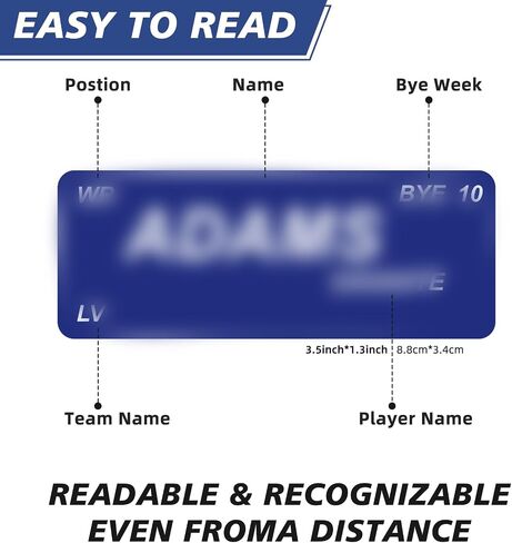 Fantasy Football Draft Board for The 2025-2026 Season Kit, 5 Feet x 3.3 Feet Board – Premium Color Edition in Saudi Arabia