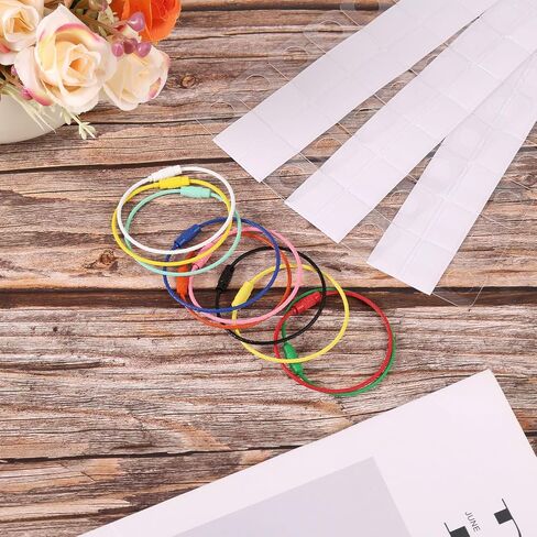 Holder for Yoto Cards Rings and Tabs, 60pcs 1.26x0.87in Self Adhesive Labels and 10pcs Stainless Steel Keyring Loops Kids Travel Carrier for Yoto Accessories Storage Organizer in Saudi Arabia