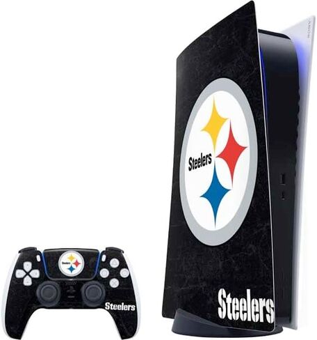 ألعاب Skinit Scenit Gaming متوفرة مع حزمة PS5 - تصميم NFL Pittsburgh Steelers المرخص رسميًا in Kuwait