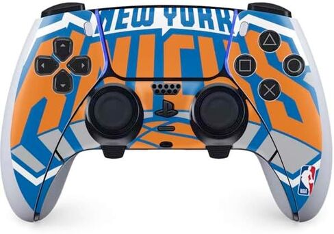 Skinit Decal Gaming Skin Compatible with PS5 DualSense Edge Pro Controller - Officially Licensed NBA New York Knicks Large Logo Design in Kuwait