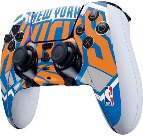 Skinit Decal Gaming Skin Compatible with PS5 DualSense Edge Pro Controller - Officially Licensed NBA New York Knicks Large Logo Design in Kuwait