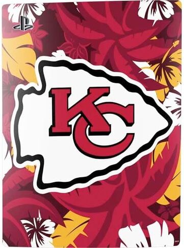 Skinit Decal Gaming Skin Compatible with PS5 Digital Edition Bundle - Officially Licensed NFL Kansas City Chiefs Double Vision Design in Kuwait