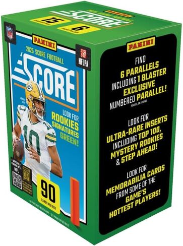 2025–26 Panini Pressing NFL Football Blaster Box - بطاقات التداول الرسمية - تشمل بطاقات الصاعد ، أوجه التشابه والإدراج - حزمة البيع بالتجزئة المختومة in Kuwait