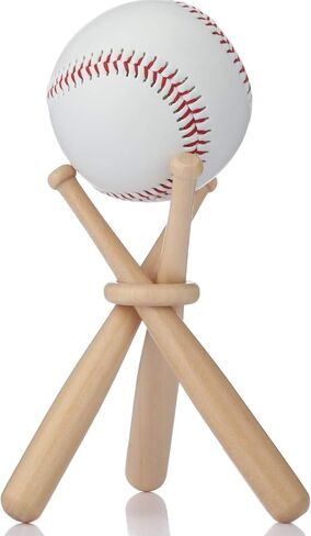Honoson Baseball Stand Holders Balls Display Bat Wooden Stand Holder Display Centerpieces Tables for Baseball Sports Lover in Saudi Arabia