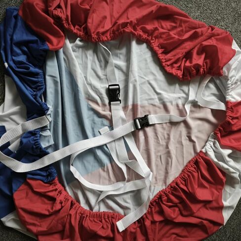 غطاء محرك السيارة Cover American Flag 3.3x5ft / 6x7ft Universal Fit للسيارات والشاحنات ومواد البوليستر المرنة مع السحابات الآمنة- يمكن غسلها- لافتة سيارة (S) in Saudi Arabia