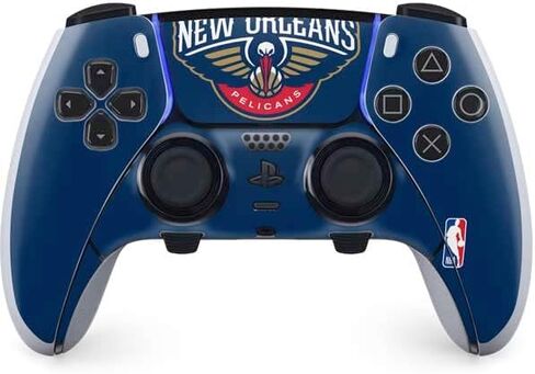 Skinit Decal Gaming Skin Compatible with PS5 DualSense Edge Pro Controller - Officially Licensed NBA New York Knicks Large Logo Design in Kuwait