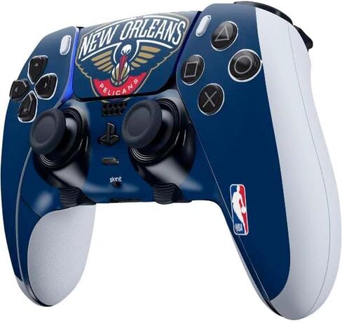 Skinit Decal Gaming Skin Compatible with PS5 DualSense Edge Pro Controller - Officially Licensed NBA New York Knicks Large Logo Design in Kuwait