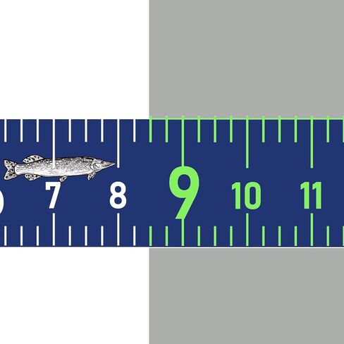 51 Inch Fishing Ruler for Boat Waterproof Fishing Measuring Tape Black Self Adhesive Reflective Boat Ruler Sticker Glow Tape in The Dark in Kuwait