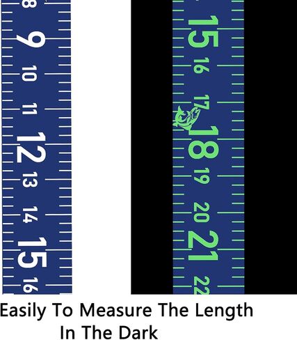 51 Inch Fishing Ruler for Boat Waterproof Fishing Measuring Tape Black Self Adhesive Reflective Boat Ruler Sticker Glow Tape in The Dark in Kuwait