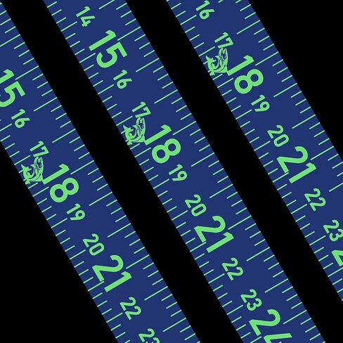 51 Inch Fishing Ruler for Boat Waterproof Fishing Measuring Tape Black Self Adhesive Reflective Boat Ruler Sticker Glow Tape in The Dark in Kuwait