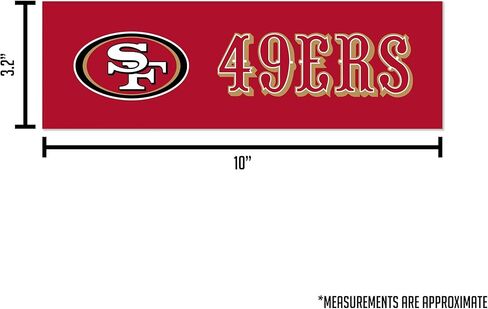 Rico Industries NFL Football 4 x 10 Team Spirit Magnet - Car, Home Décor - Refridgerator, Office, Kitchen in Saudi Arabia