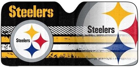 Fanmats Pittsburgh Steelers Sporty NFL -Team مركبة داخلية شمس - 59 "x27" لجميع أنواع المركبات in Kuwait
