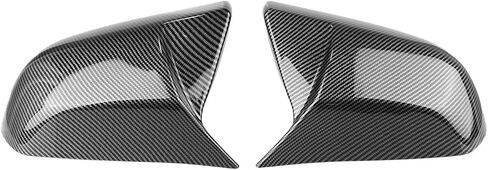 Mirror Cover Compatible With Cadillac CT4 ATS 2013-2024 Replacement Carbon Fiber Look/Gloss Black Rearview Cap(Glossy Black) in Saudi Arabia